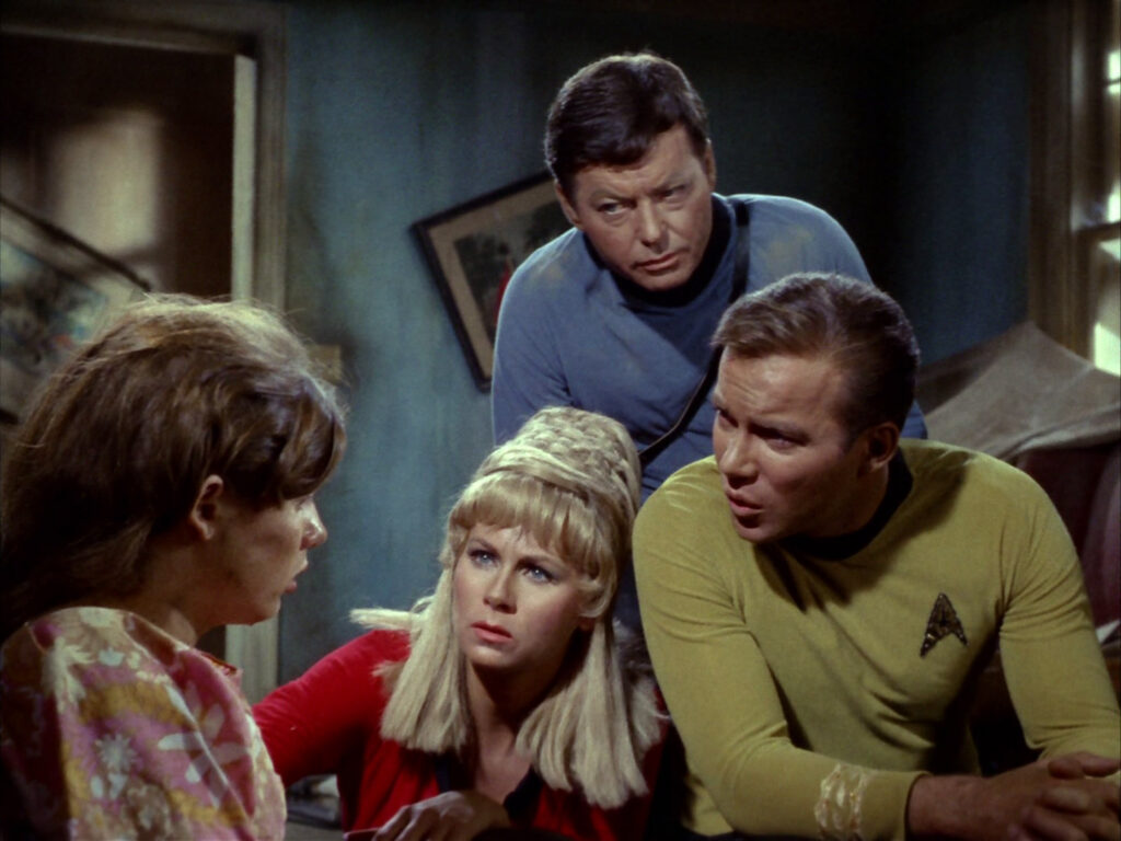 The crew questions Miri.