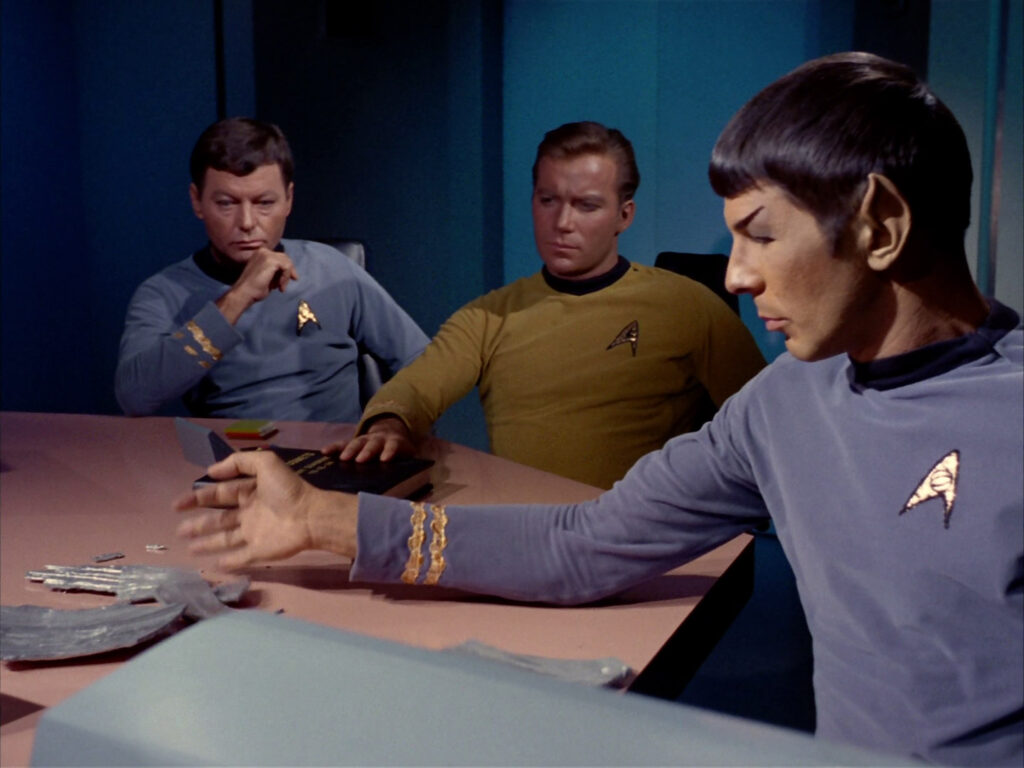 In the Enterprise conference room
